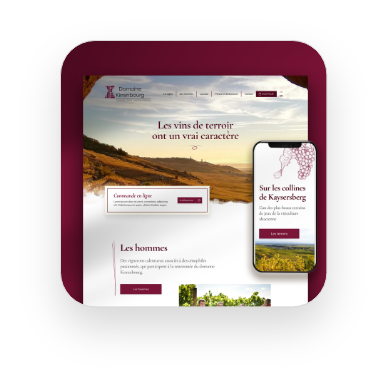 Site web de vin Alsacien