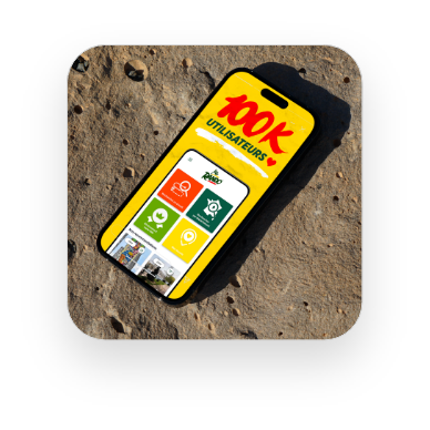 Photo d'une story Instagram pour l'application MaRando.