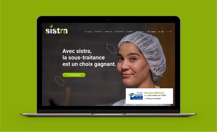 Site web de l'entreprise solidaire Sistra